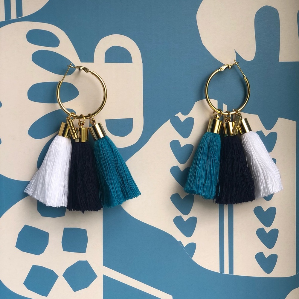 Mignonne Gavigan triple lily earrings